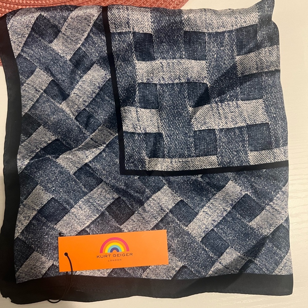 Kurt Geiger 100% Silk Scarf (NWT)